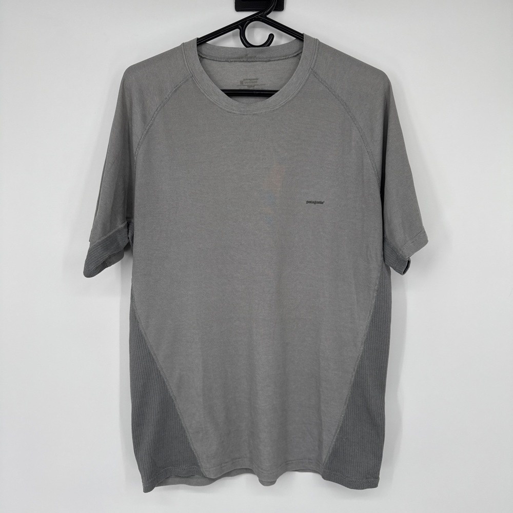 Patagonia Capilene 2 Lightweight T-Shirt Gray Base Layer Hiking Men's Size Large